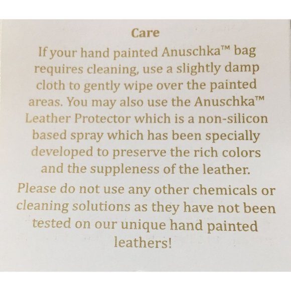 Anuschka NEVER USED Handpaint Leather Cross Body Saddle Brown Paisley - Picture 12 of 12